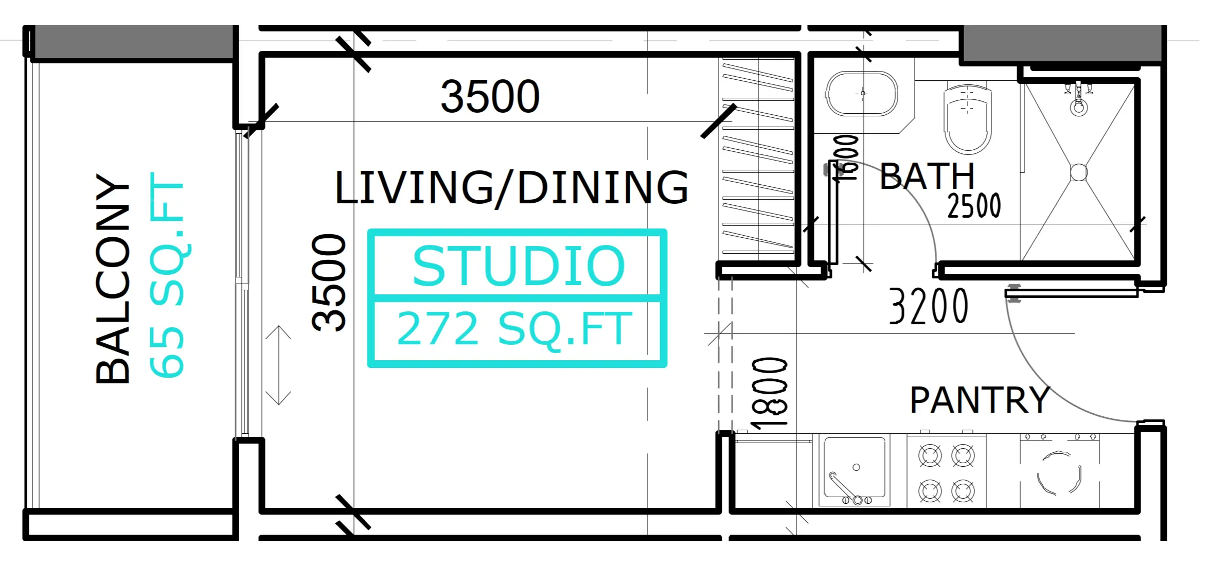 Studio floor plan